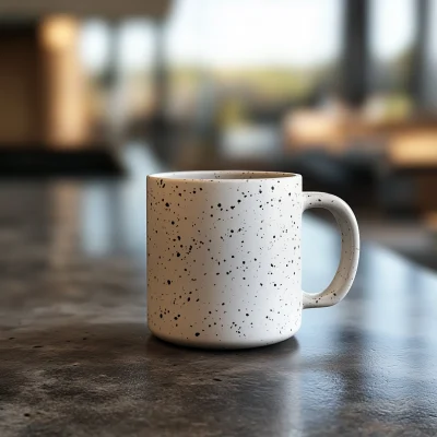 Realistic Mug Mockup on Countertop