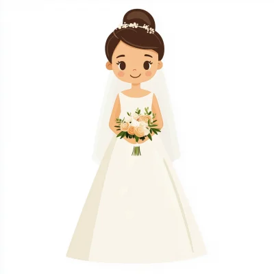 Cute Bride Illustration