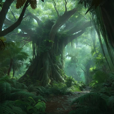 Ancient Jungle Landscape