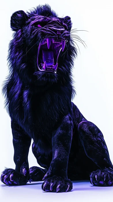 Furious Black Lion