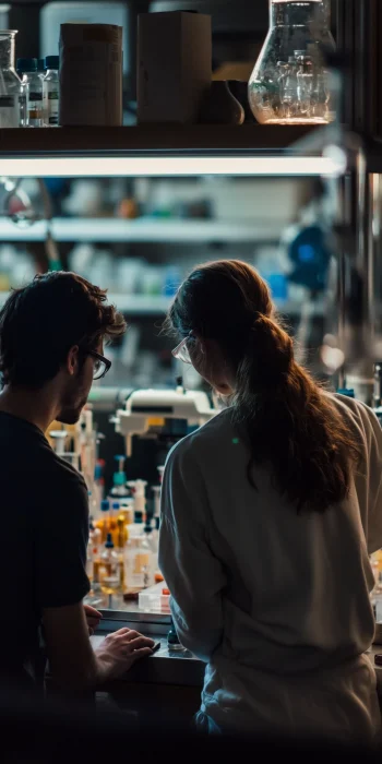 Students in a Lab