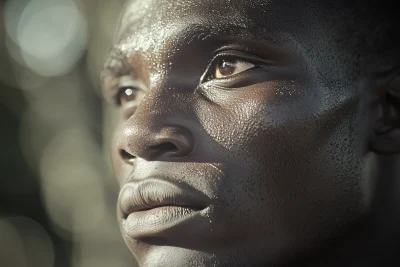 Cinematic Portrait of African Man