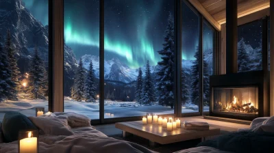 Cozy Cabin with Aurora Borealis View