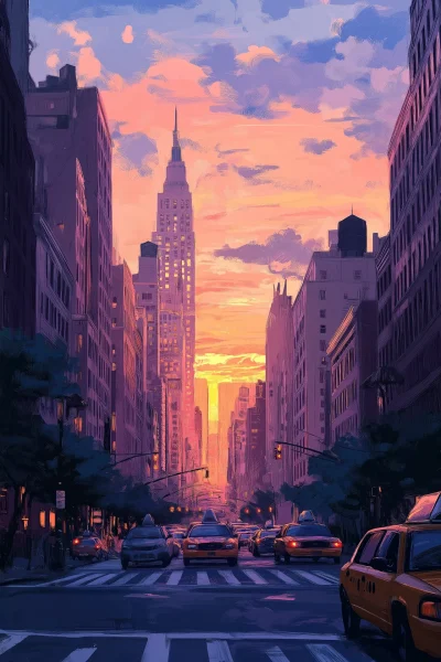 LoFi City Sunset