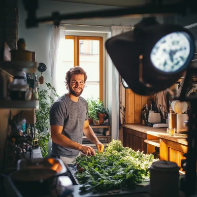 Vibrant Kitchen Scene