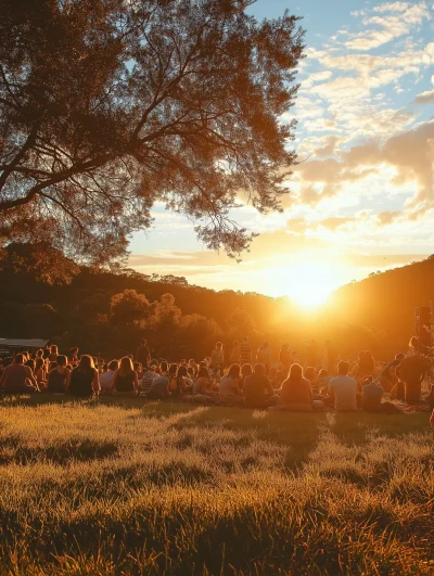 Sunny Outdoor Gathering