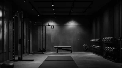 Black Gym Render