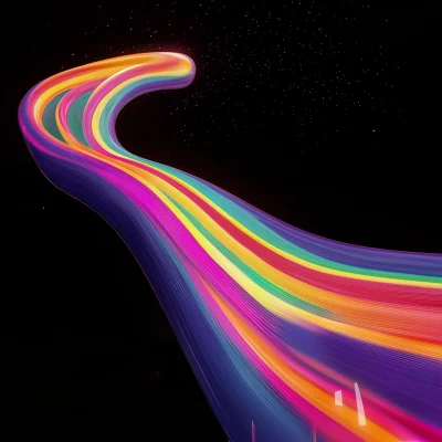 Colorful 3D Rainbow