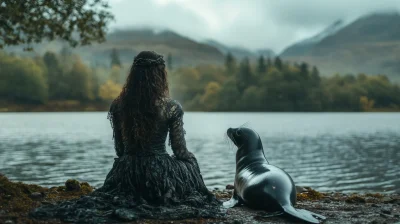 Selkie Woman by the Lake