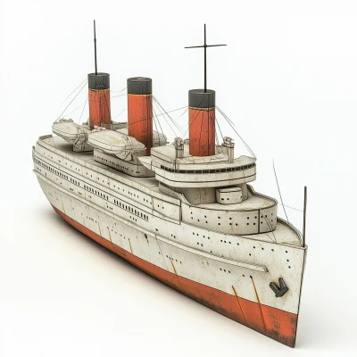 3D Passenger Liner Model