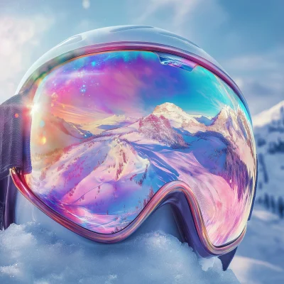 Colorful Ski Goggles