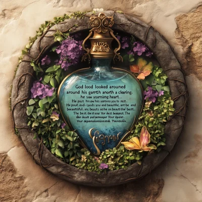 Circular Grave Decoration
