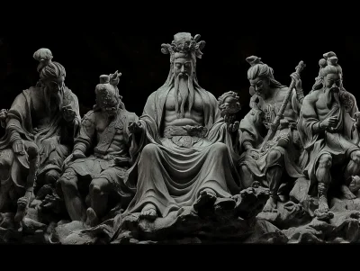 Taoist Deity Sculptures