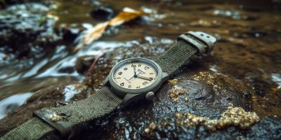 Green Canvas Watch