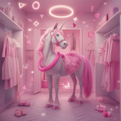 Unicorn in Dressing Room