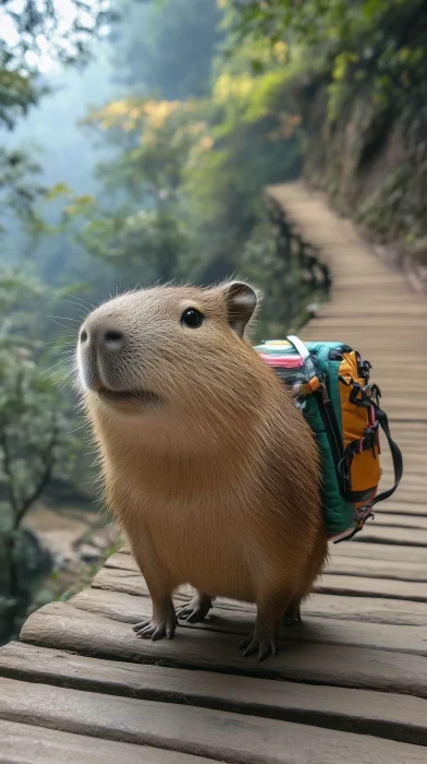 Cute Capybara Adventure