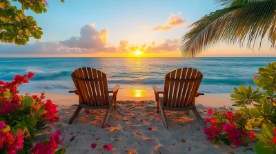 Colorful Beach Sunrise