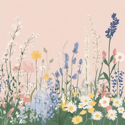 Pastel Wildflowers