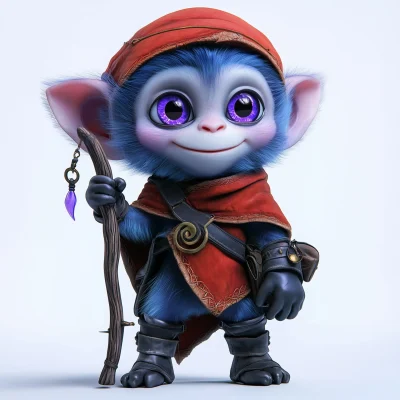 Adorable Chimpanzee Mage