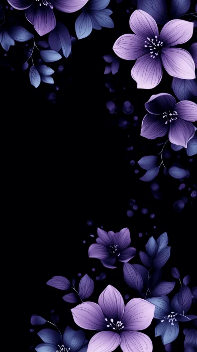 Purple Floral Elegance