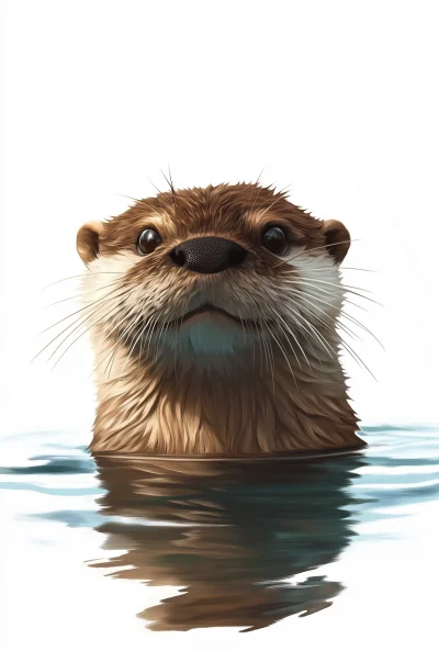 Floating Otter