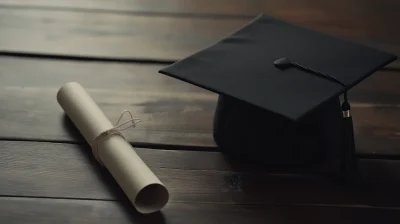 Graduation Cap and Diploma