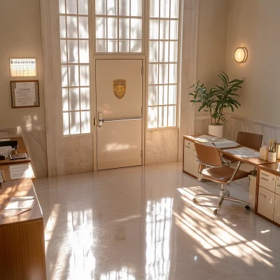 Modern Small Town Police Office