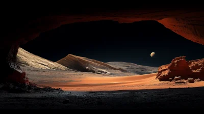 Abstract Mars Landscape