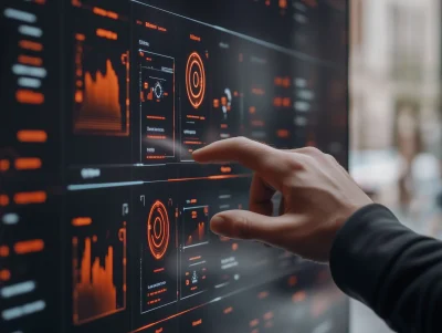 Hand Interacting with Digital Interface
