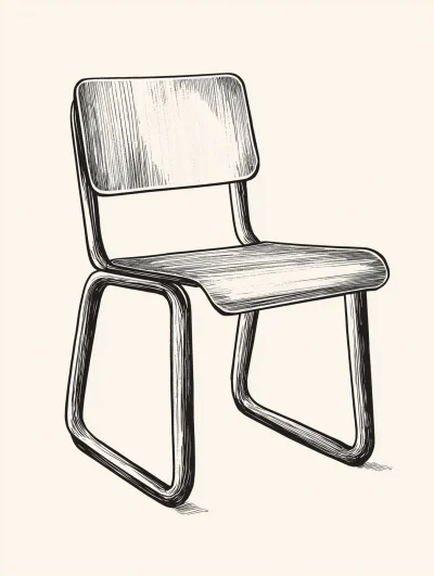 Minimalist Chair Drawing