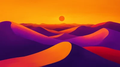 Abstract Desert Landscape