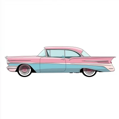 Vintage Car Illustration