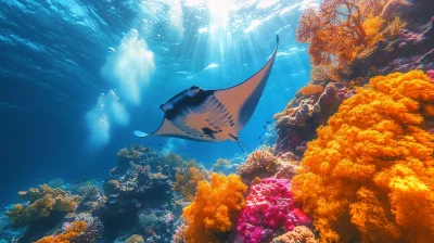 Dreamlike Manta Ray