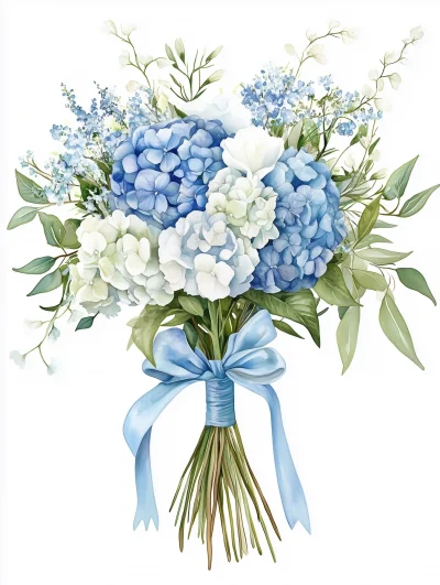 Delicate Watercolor Bouquet