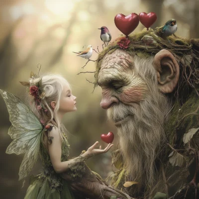 Whimsical Fairy and Wise Troll