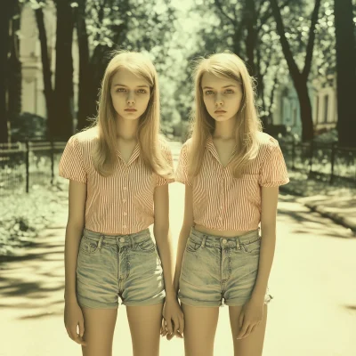 Surreal Twin Portrait