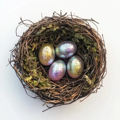 Bird’s Nest with Glitter Eggs