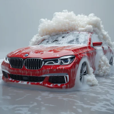 BMW 7 G12 in Foam