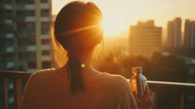 Morning Balcony Reflection