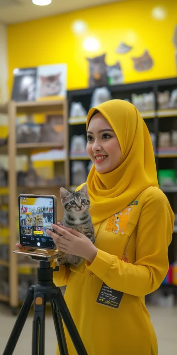 Charismatic Malay Woman in Hijab