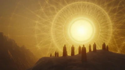 Divine Light on Mountaintop