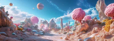 Fantasy Barren Planet