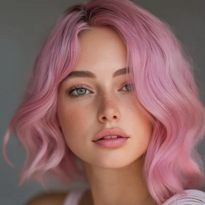 Girl with Pink Hair