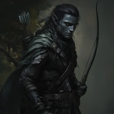 Mature Dark Elf Ranger