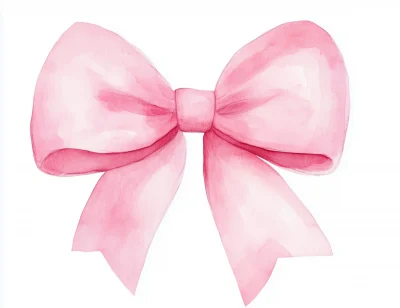 Pastel Pink Bow Clip Art