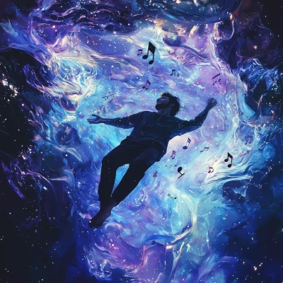 Floating in Ocean Space