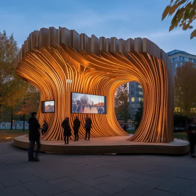 Wooden Architectural Pavilion