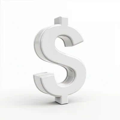 3D Dollar Sign