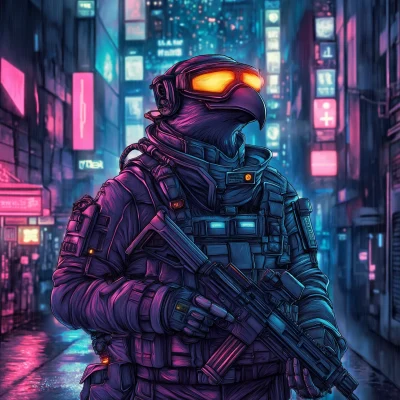 Cyberpunk Pigeon Avatar