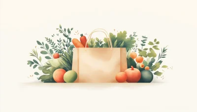 Minimal Shopping Bag Illustration